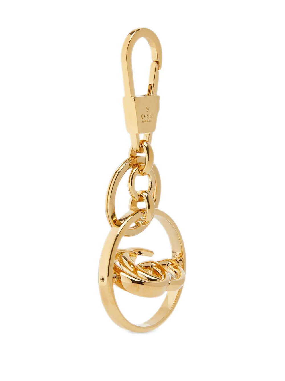 Gucci Double G logo keychain - Goud