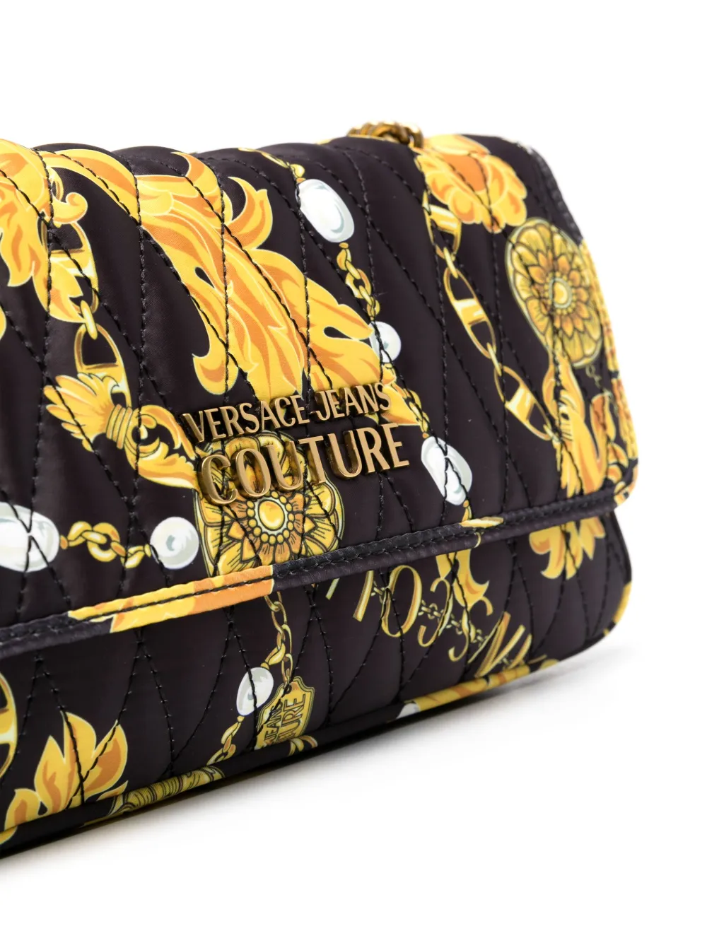Versace Jeans Couture Schoudertas met print Zwart