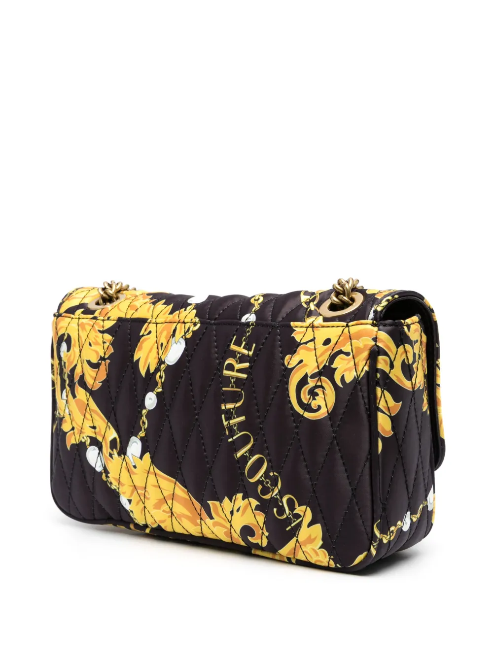 Versace Jeans Couture Schoudertas met print Zwart