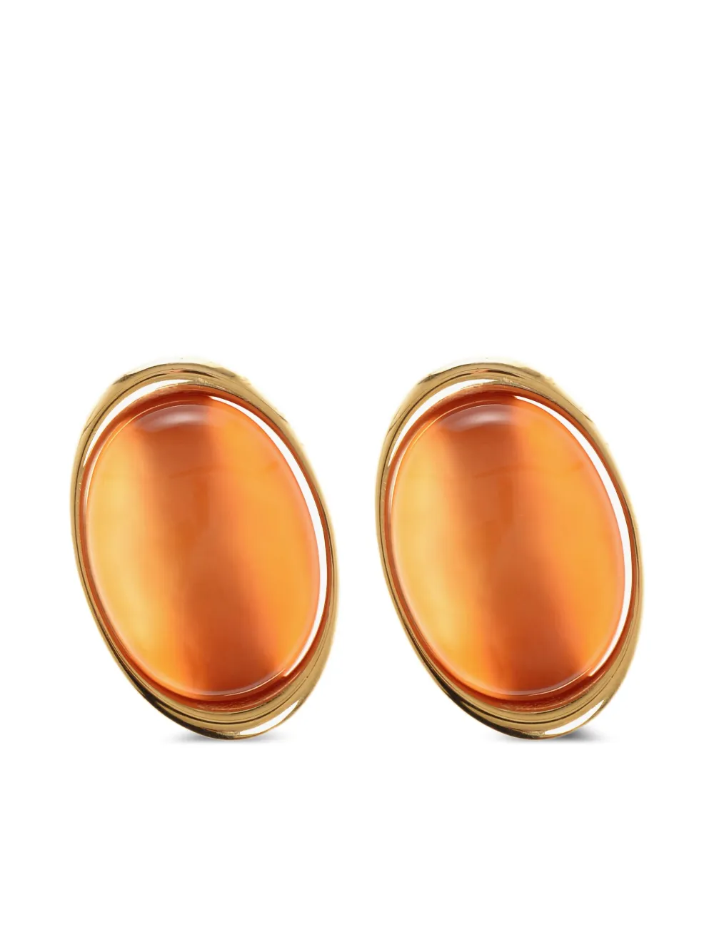 Saint Laurent aretes con diseño ovalado | dorado | Image 1