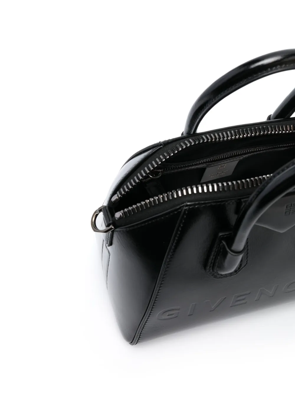 Shop Givenchy Small Antigona Leather Tote Bag In Schwarz