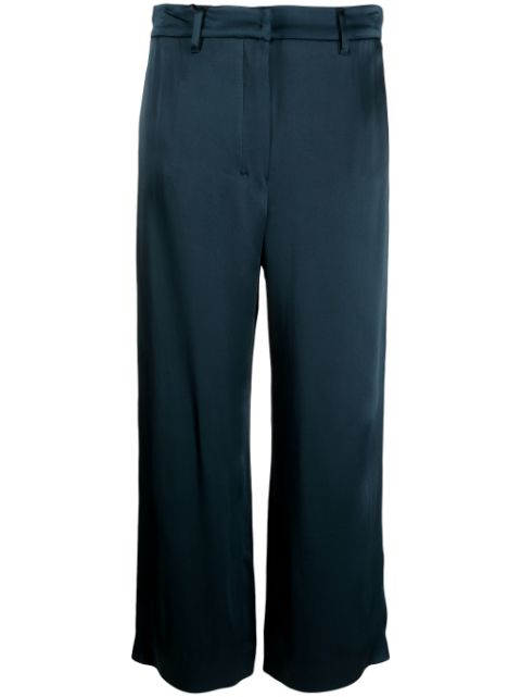 'S Max Mara cropped straight-leg satin trousers Women