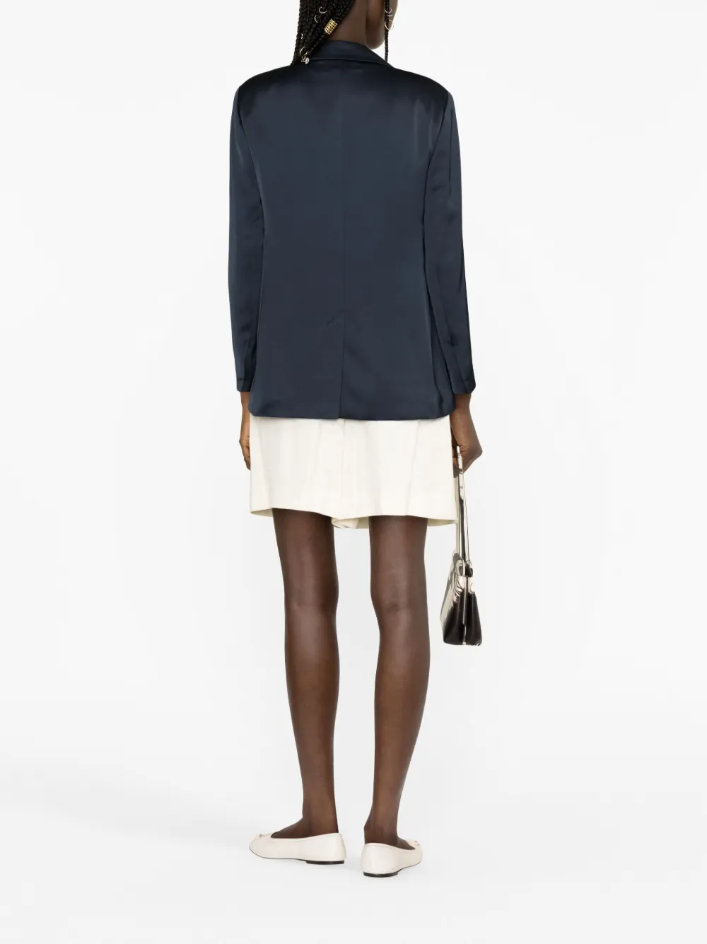 'S Max Mara Colbert met dubbele rij knopen Blauw