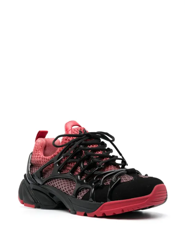 【関税込み】44 Label Group ローカットスニーカー 44 LABEL GROUP mesh-panelled low-top Sneakers | Black | FARFETCH