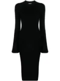 The Garment Marmont open-back knitted dress - Black