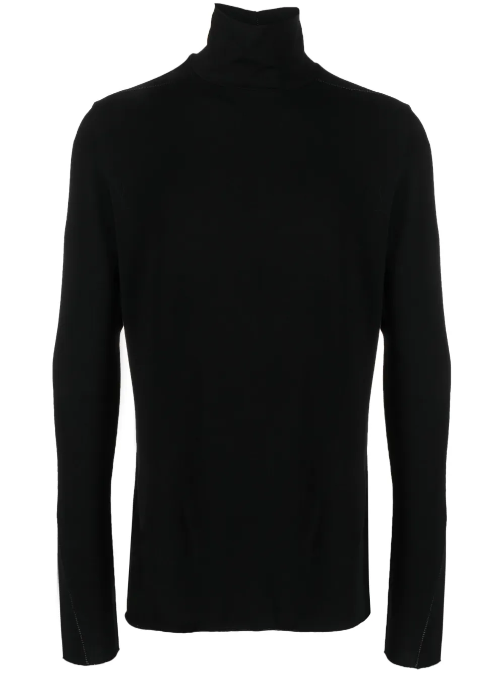 T-shirt noir THOM KROM coutures contrastées pour homme - FW21