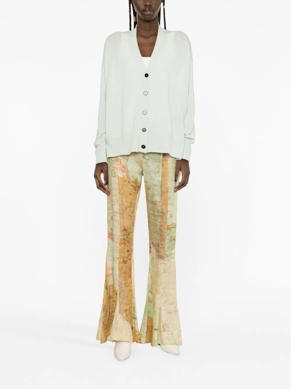 Jil Sander Vest met V-hals - Groen