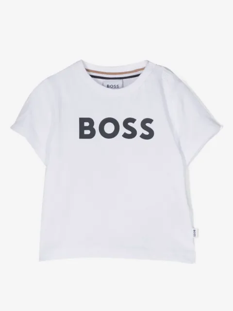 BOSS Kidswear playera con logo en relieve