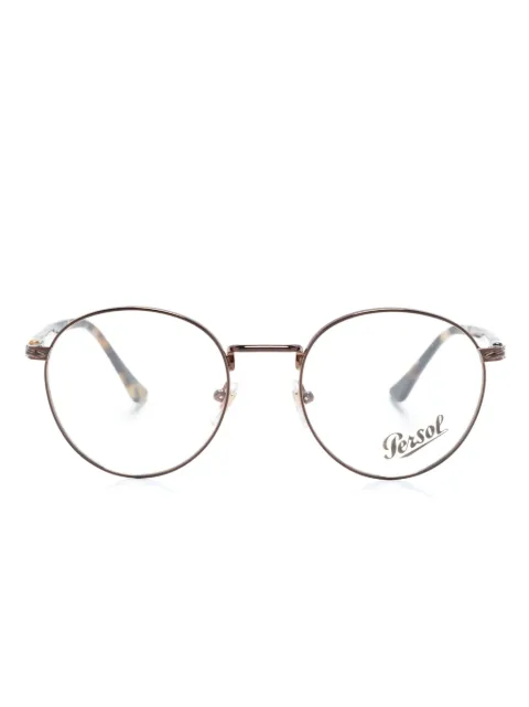 Persol tortoiseshell-effect round-frame glasses