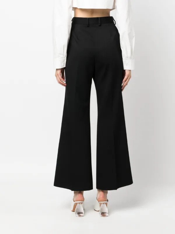 パンツ Lanvin Flare Wool Pants With Central Pleat Lanvin Flare Wool Pants With Central Pleat | THE LIST