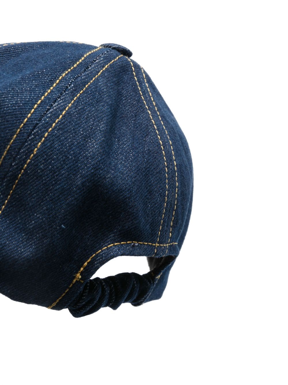 Patou logo-embroidered denim baseball cap - Blauw