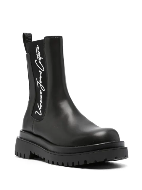 Versace Jeans Couture Drew logo-print pull-on boots 75VA3S60ZS868 - 1