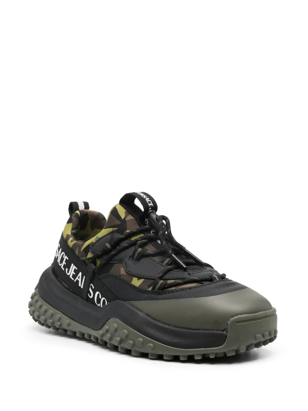 Versace Jeans Couture Hyber camouflage-print sneakers - Groen