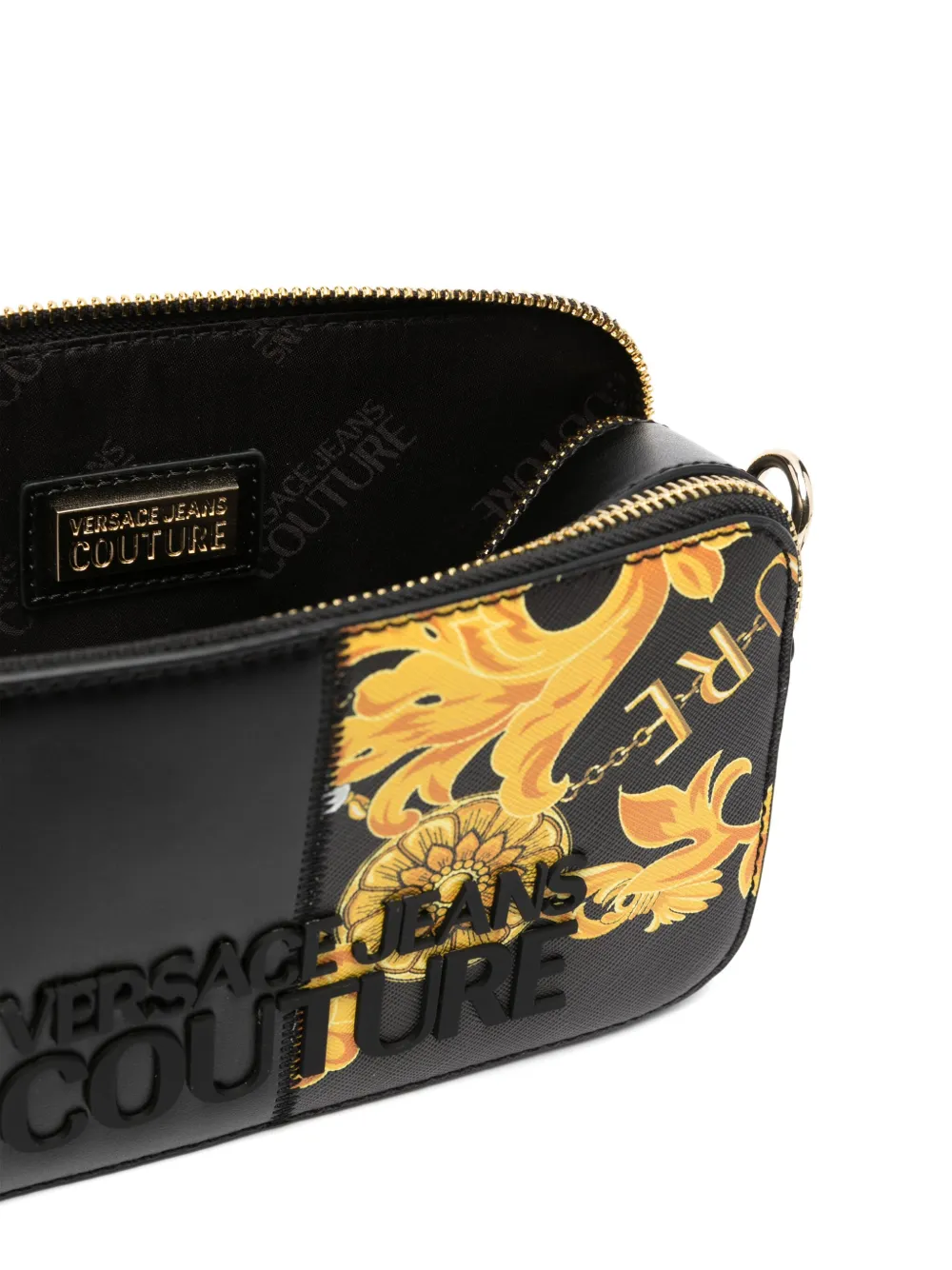 Affordable Versace Jeans Couture logo-lettering Barocco-print crossbody bag Women