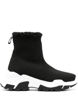 GROUNDS Moopie Weather Chrome Sneakers | Black | FARFETCH