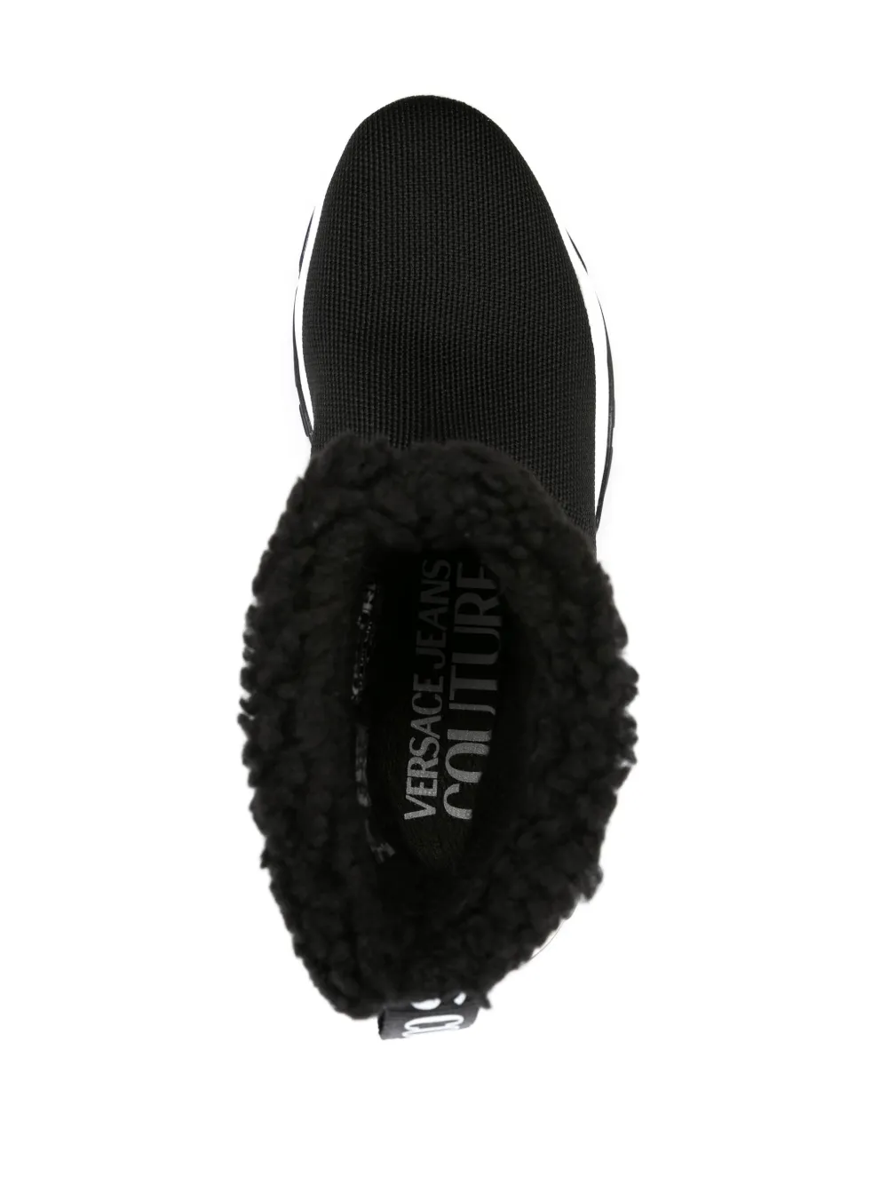 Affordable Versace Jeans Couture Berry knitted high-top sneakers Women