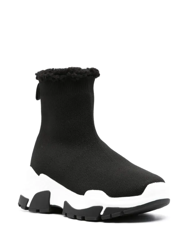 Versace Jeans Couture Baskets Montantes Berry En Maille Noir FARFETCH DZ