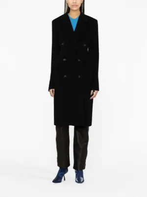 STELLA McCARTNEY 黒 ダブルブレストコート 38 Stella McCartney ダブルコート | ブラック | FARFETCH JP