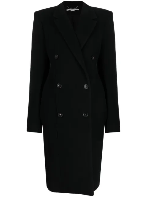Stella McCartney معطف صوف بصفي أزرار
