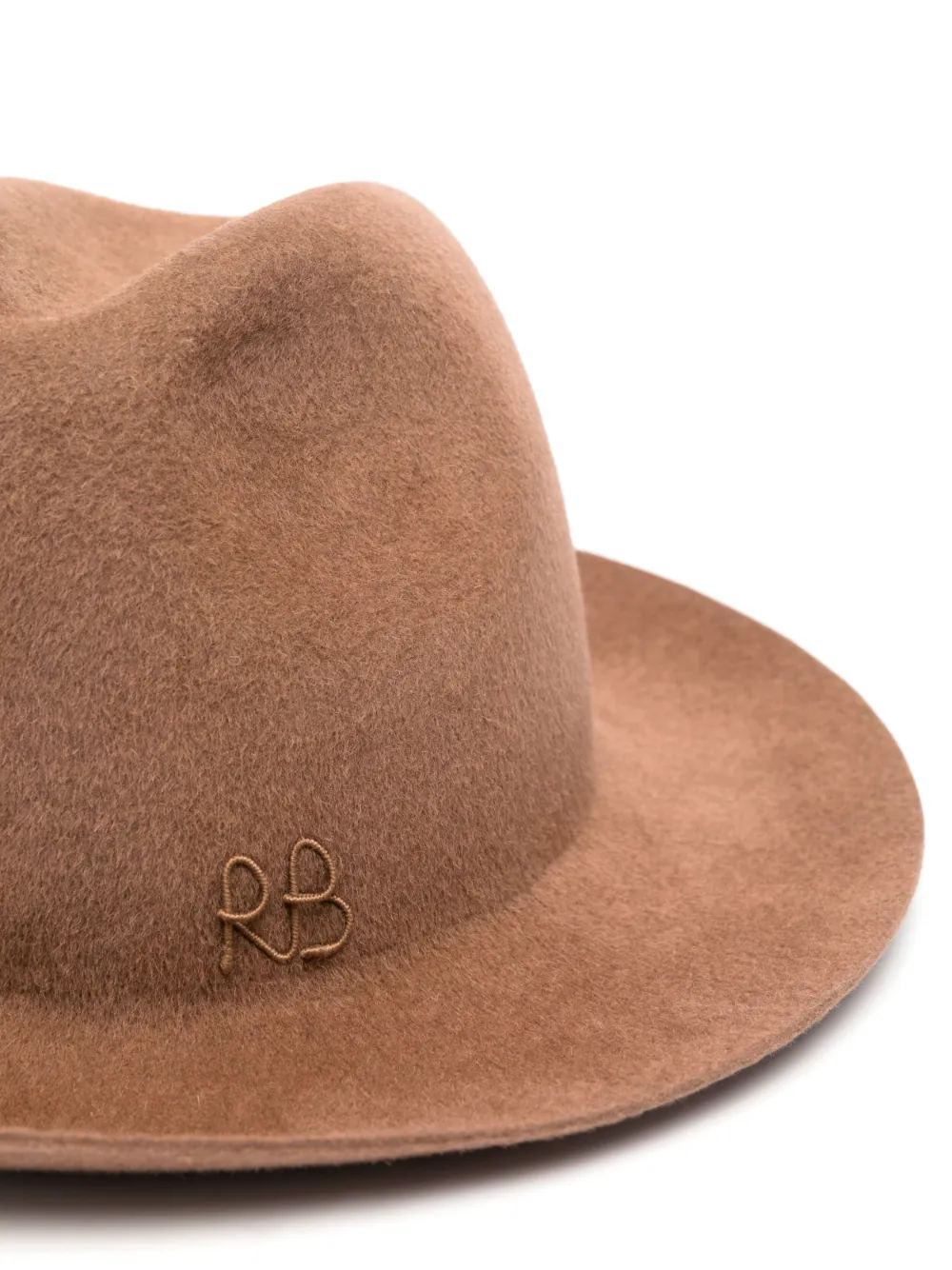 Ruslan Baginskiy logo-embroidered fedora hat - Bruin