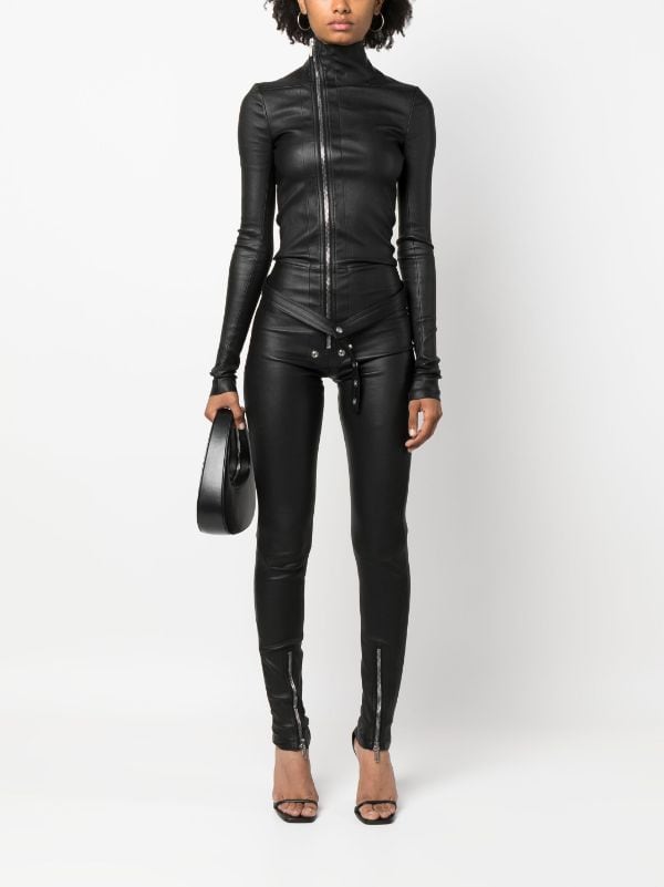 A Leather Jumpsuit
