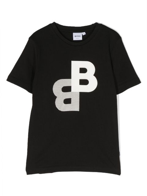 BOSS Kidswear playera con logo estampado