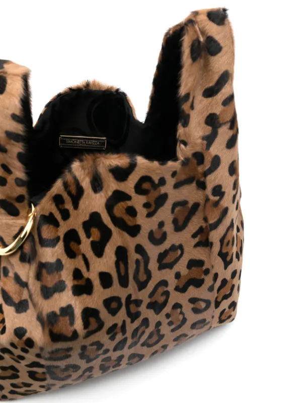 Fluffy clearance bag leopard