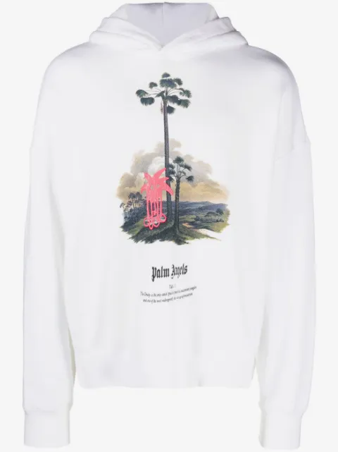 Palm Angels palm tree-print hoodie 
