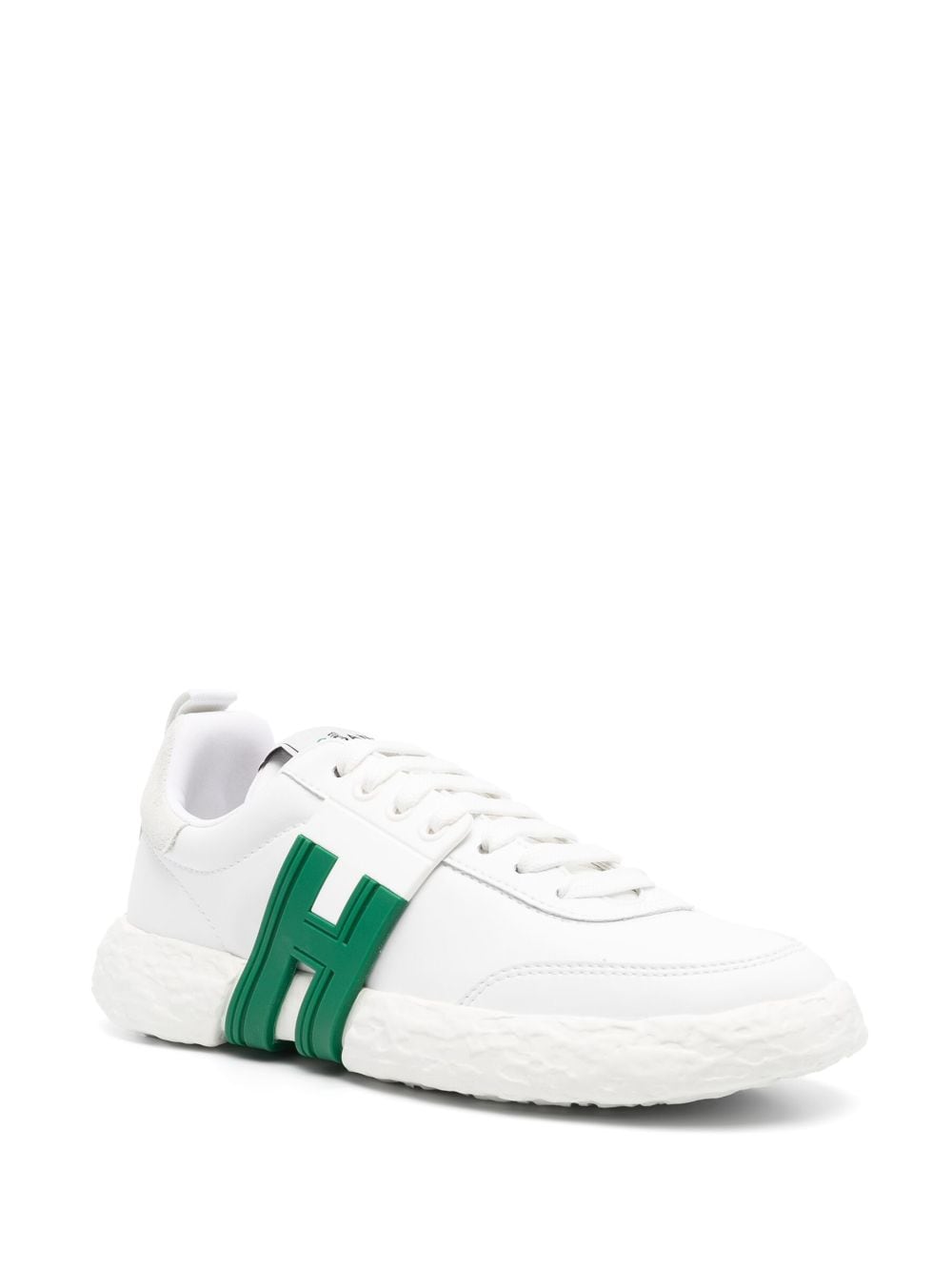 Hogan 3R logo-patch Leather low-top Sneakers - Farfetch