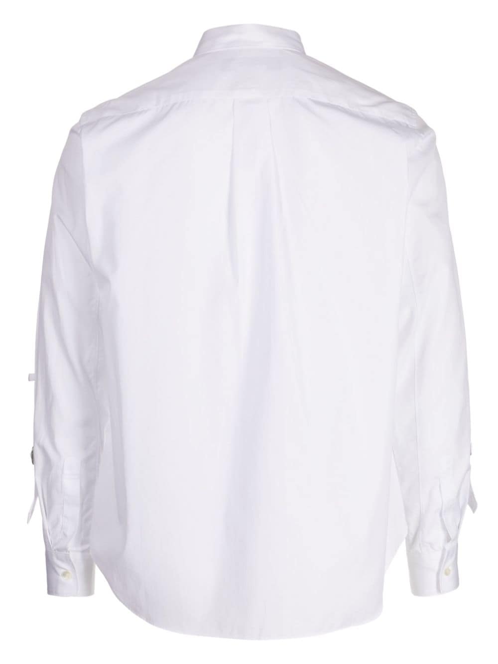 Black Comme Des Garçons buckle-detail cotton shirt - Wit