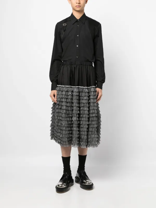 Black Comme Des Garçons テクスチャード ショートパンツ | ブラック