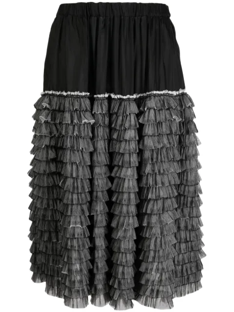 Black Comme Des Garçons textured-finish pleat-detailing shorts 