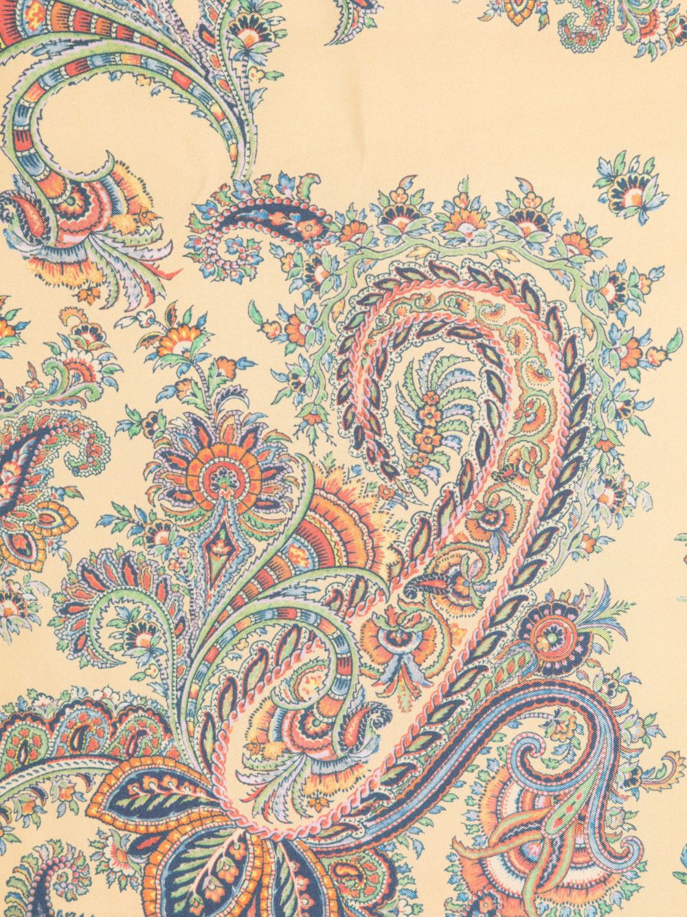 Shop Etro Paisley-print Silk Scarf In Neutrals