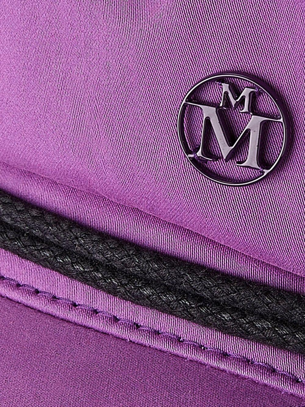 Shop Maison Michel New Abby Sailor Cap In Purple