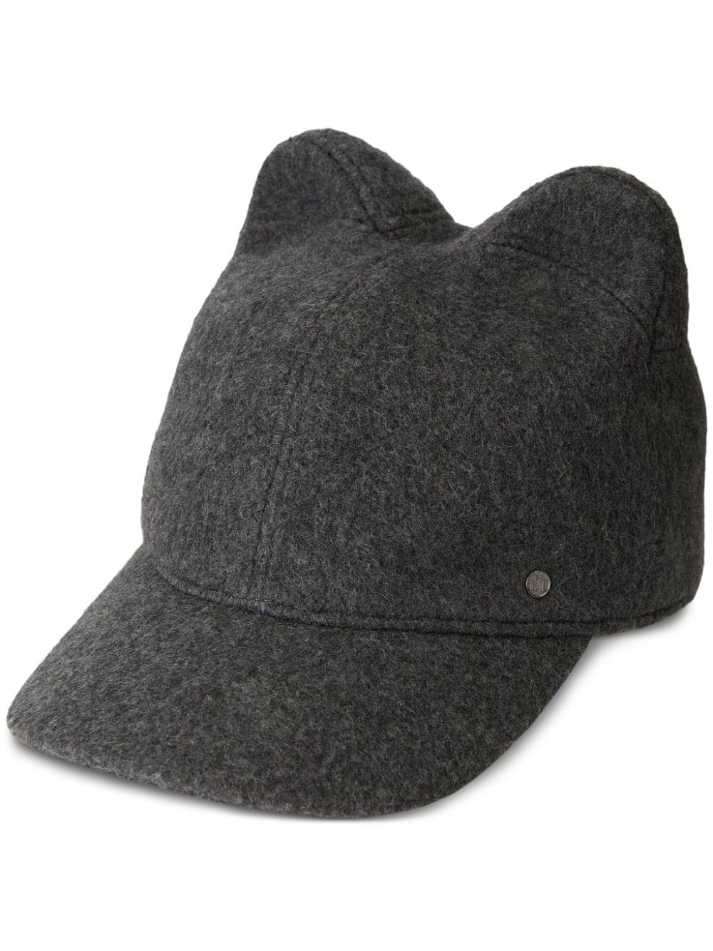 Shop Maison Michel Jamie Fleece Cap With Ears In Grey