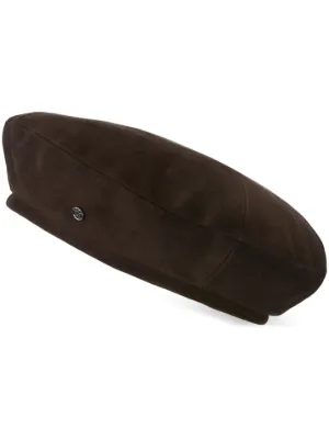 Kiki, black felt canotier hat, waterproof - Maison Michel Paris.