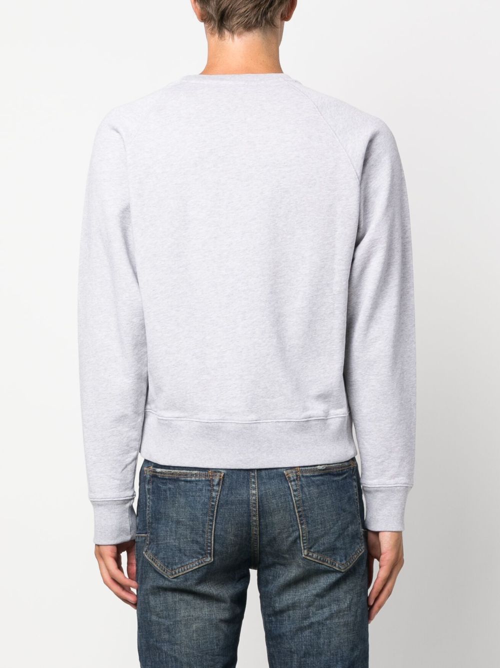 Maison Kitsune logo-print cotton sweatshirt Men