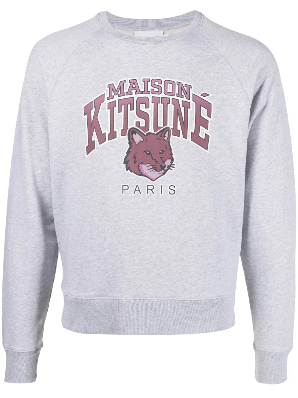 Maison Kitsune logo-print cotton sweatshirt Men