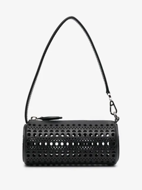 Alaïa Mini Tube Vienne-pattern leather bag