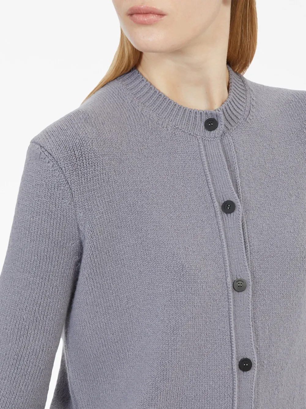 Ferragamo Long-sleeved Sweater In Grau