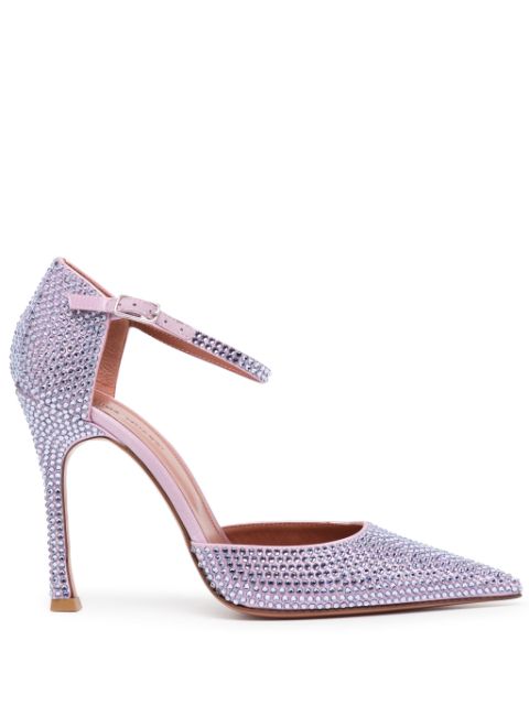 Amina Muaddi Vittoria 105mm rhinestone-embellished pumps Women