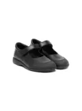 ANDANINES touch-strap leather ballerina shoes - Black