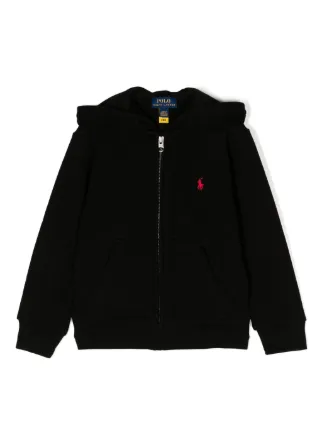 ☆大幅値下☆Polo Ralph Lauren キッズジャケット　ブラック100 POLO RALPH LAUREN KIDS logo-embroidered Cotton Jacket | Black
