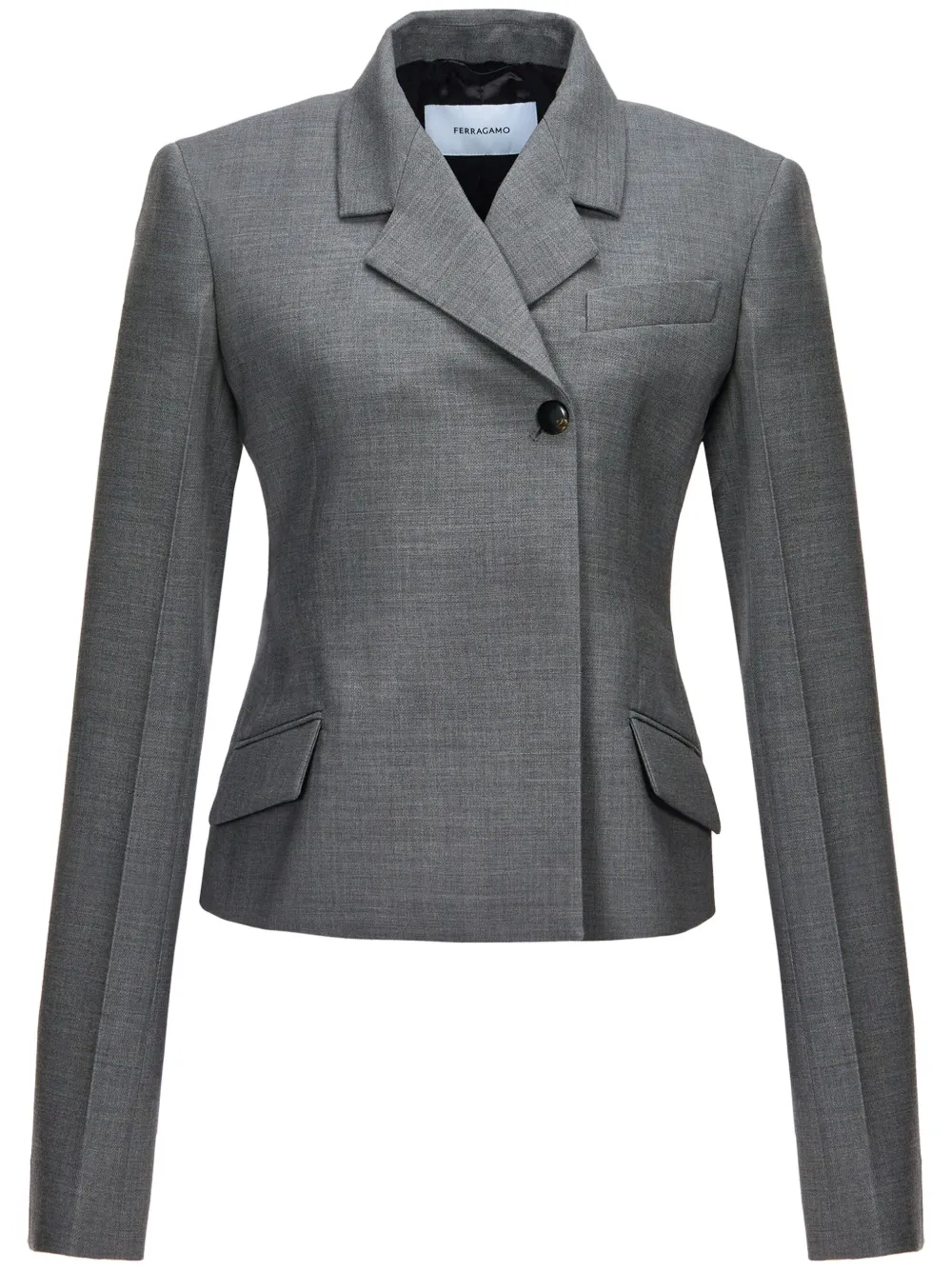 Wool blazer grey sale