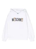 Moschino Kids Teddy Bear cotton hoodie - White