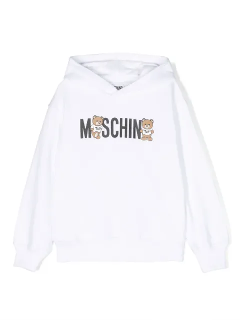 Moschino Kids Teddy Bear cotton hoodie 