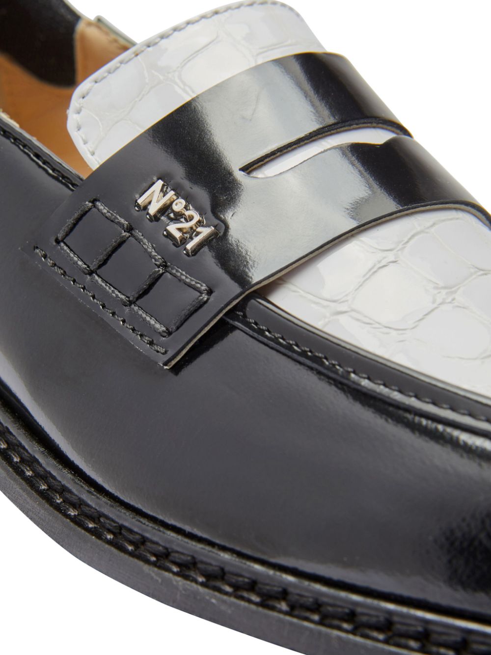 Nº21 Leren loafers - Zwart