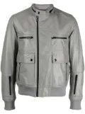 Undercover zip-up biker jacket - Grey