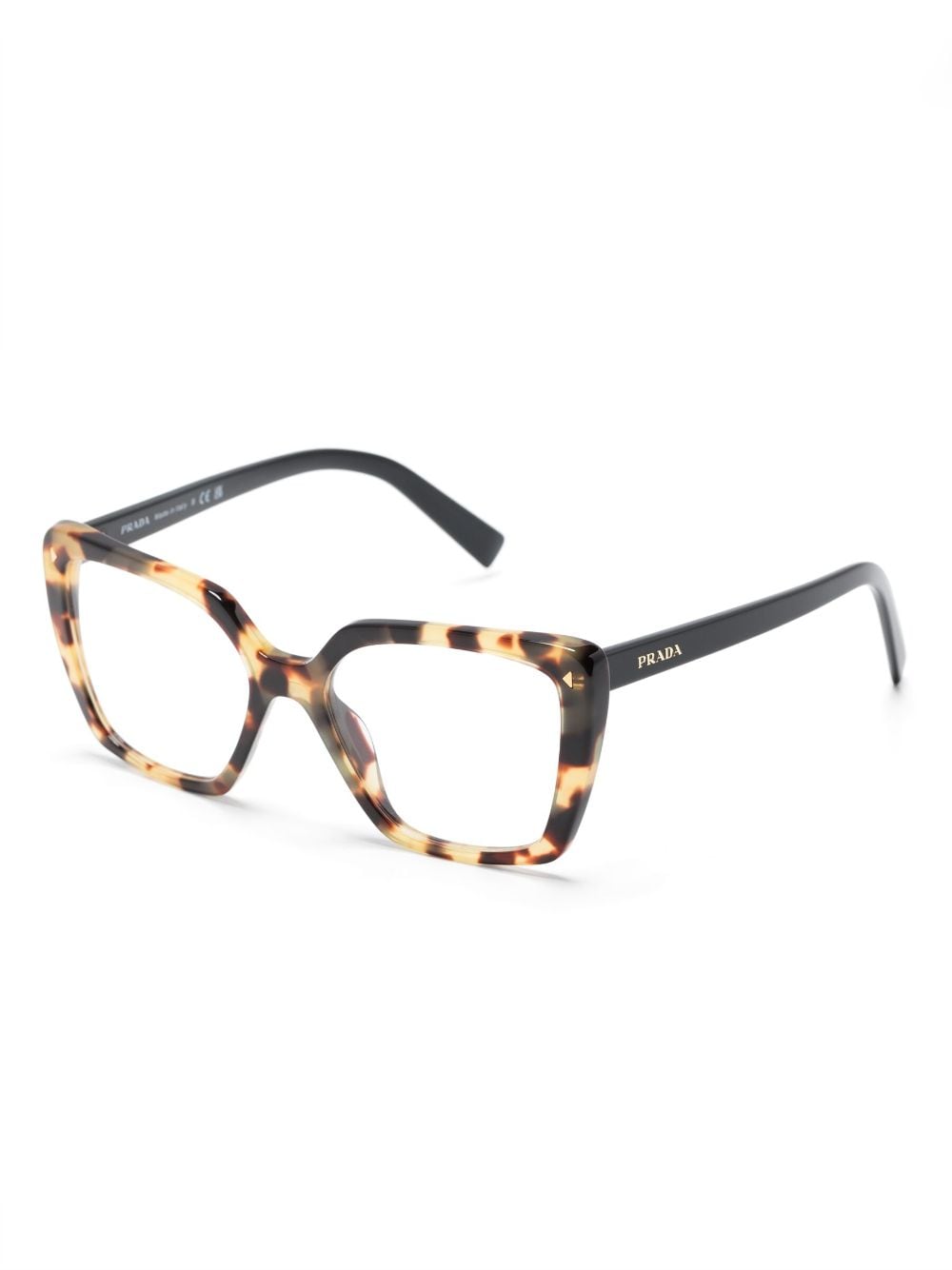 Prada Eyewear Bril met vierkant montuur - Beige