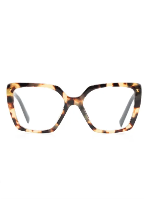 Prada Eyewear logo-print square-frame glasses